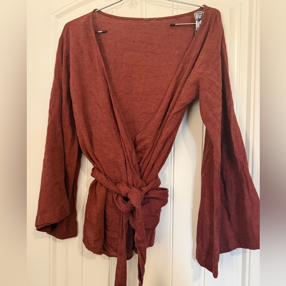 FP Movement by Free People Terracotta Wrap Blouse - Picture 5 of 13